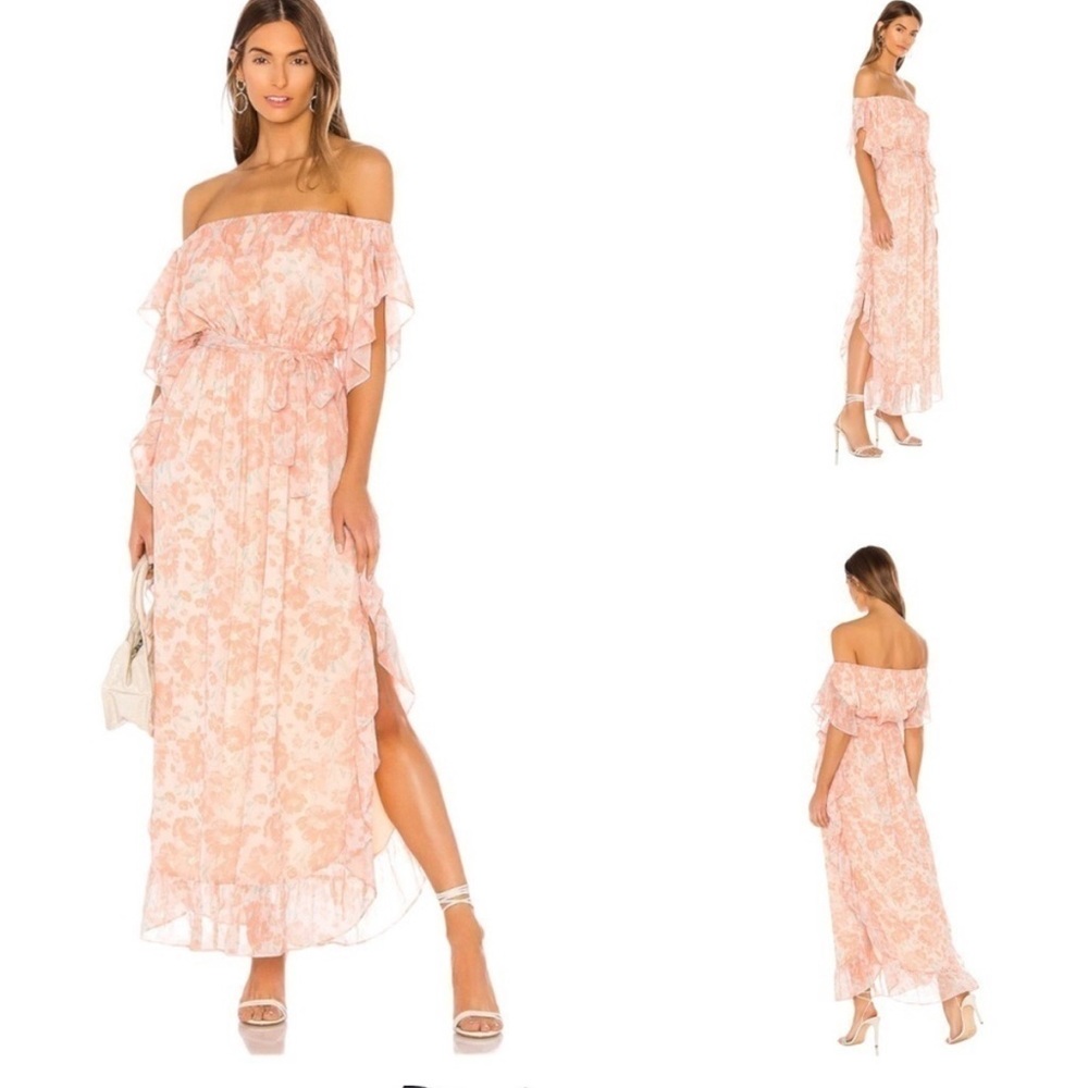 TULAROSA BLAIRE OFF THE SHOULDER COSTAL GRANDMA SPRING PROM EASTER MAXI DRESS XL